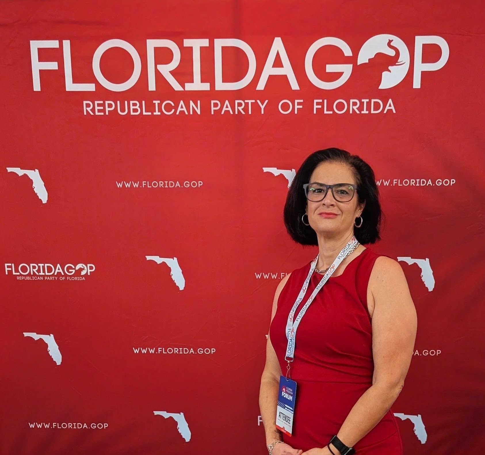 Barbara Casanova at the Florida GOP Republican Party of Florida event