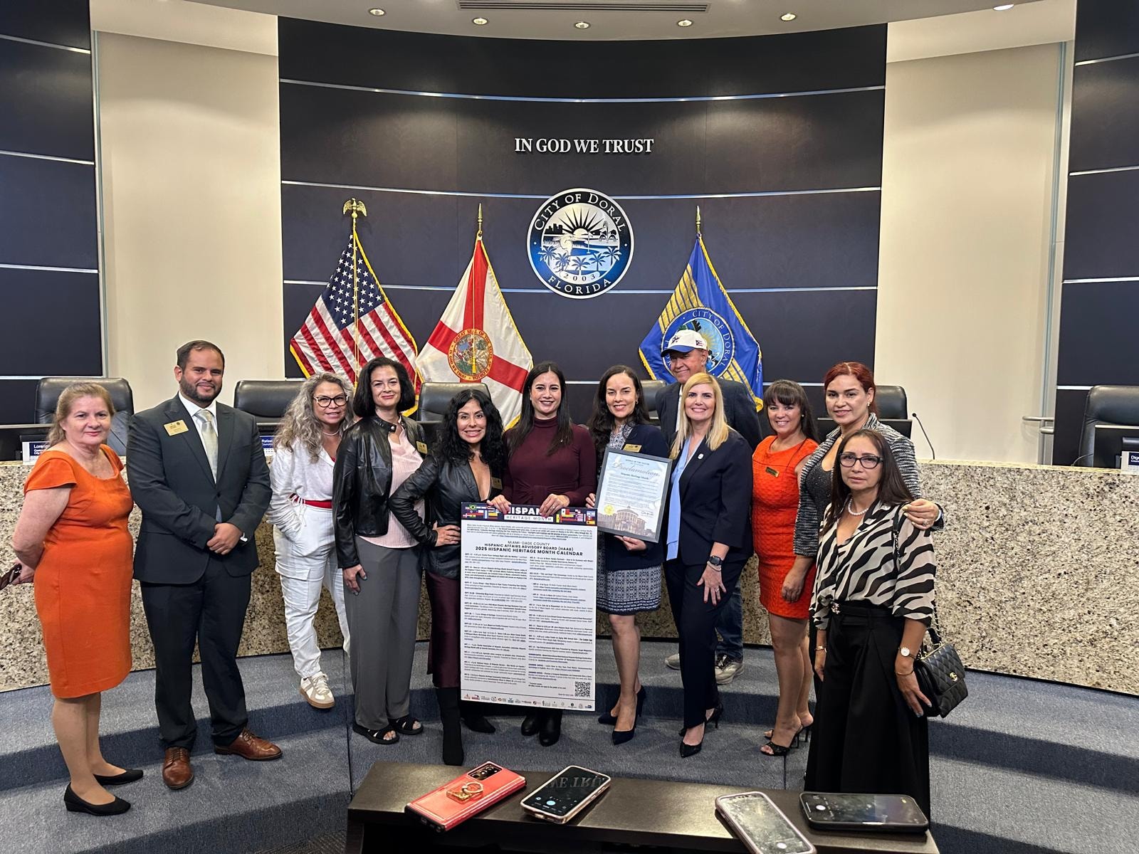 Barbara Casanova with fellow Republican National Hispanic Assembly members